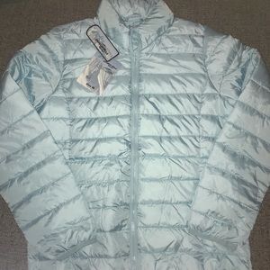 Women’s puffer coat/light blue size M brand new